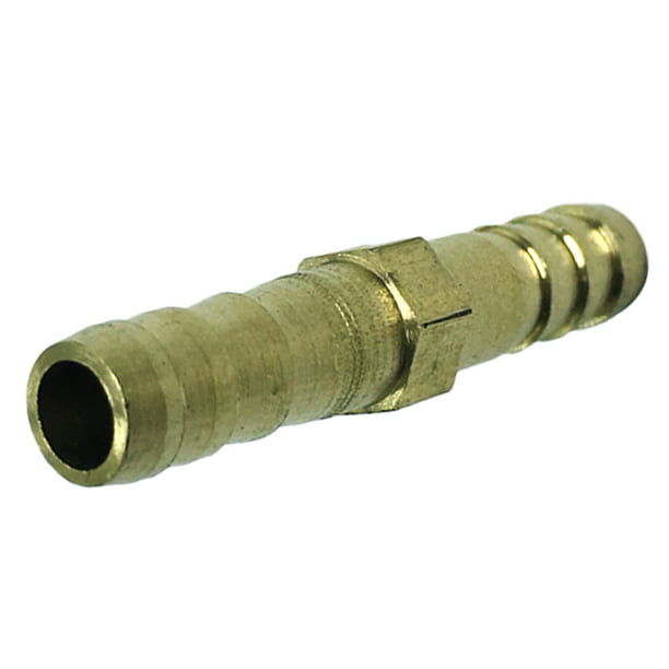 14mm 2pcs Boaby Brass Straight Barbed Connector Brass Barbed Straight 2-Way Pipe Connector Tube Joiner Fitting 6/8/10/12/14/16/20mm 